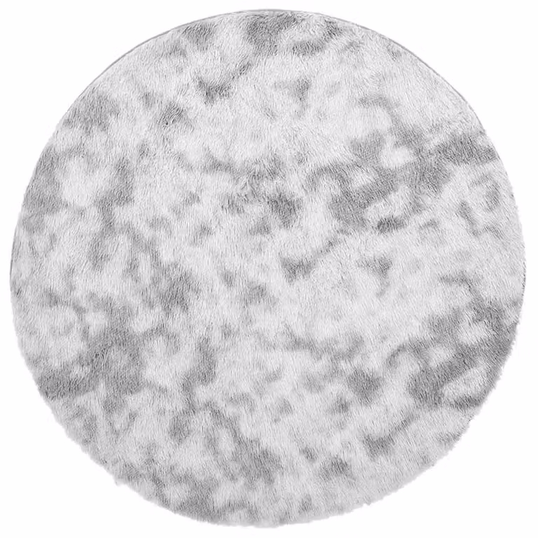 Berkfield Home NAVARRA Shaggy High Pile Rug, Light Grey, W/D: 100 x 100 cm