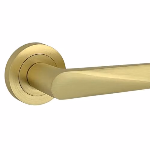 AXS Hardware Detroit Internal Door Handles in Antique Brass Aluminium with 127mm Lever and Concealed Fix – 1