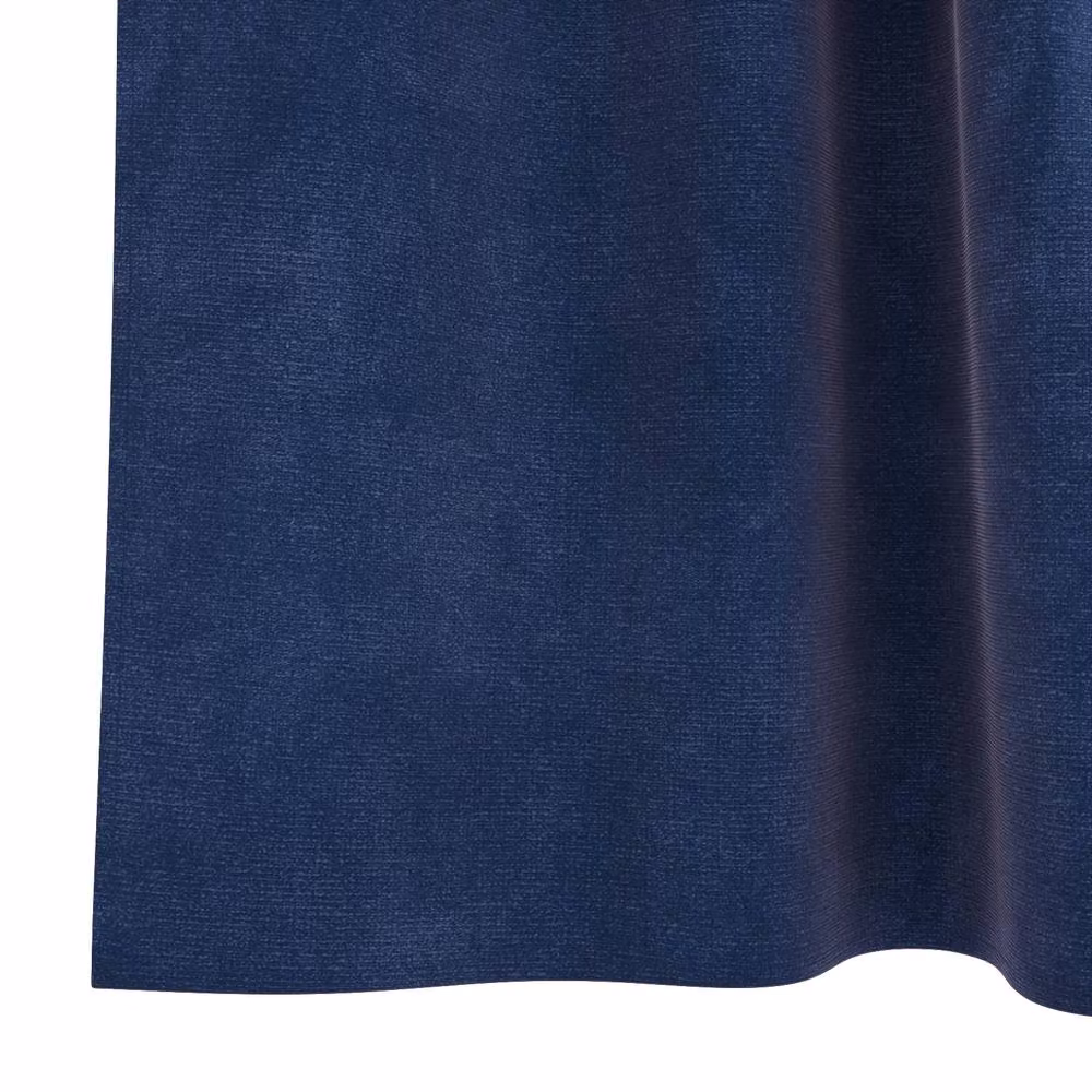 Berkfield Home Navy Blue Velvet Blackout Curtains with Hanging Loops, 2 Pack – 5