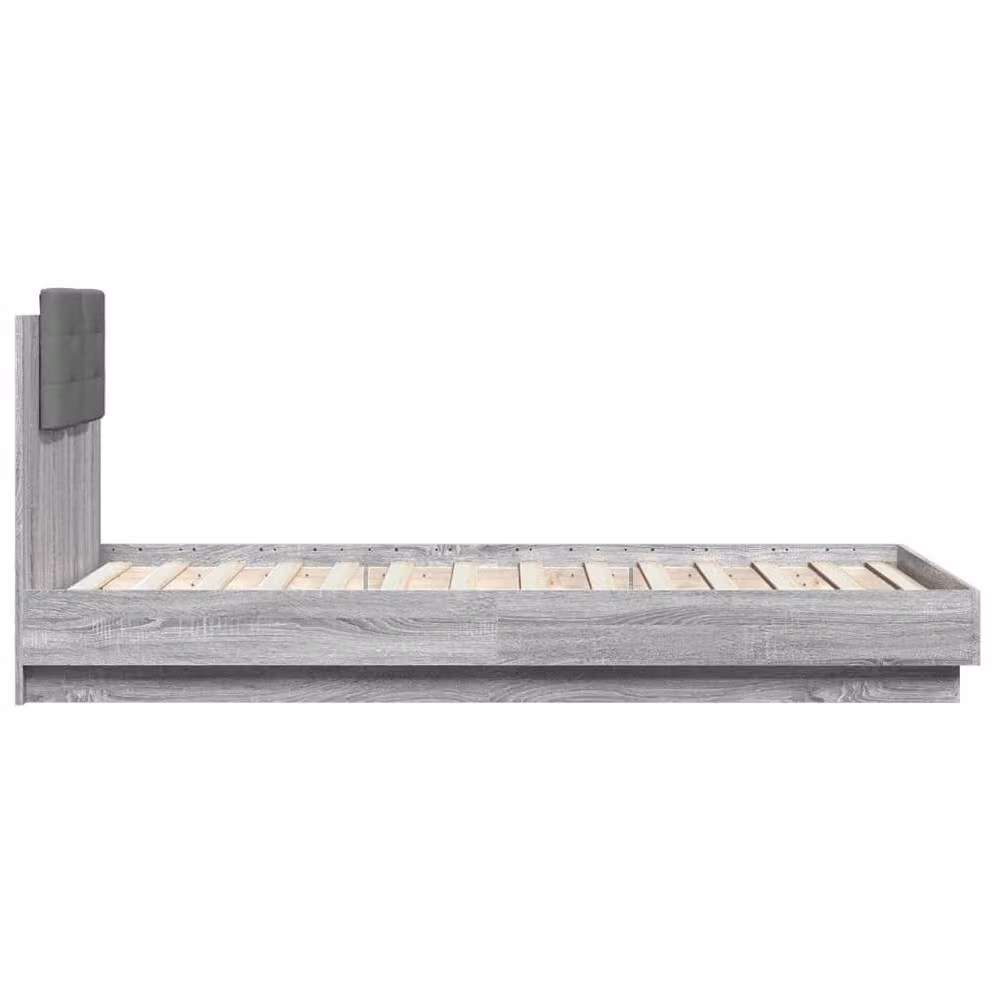 Berkfield Home Small Single Bed Frame in Grey Sonoma with Drawers – 3