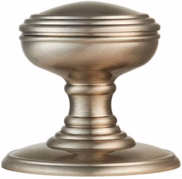 Loops Pair of Textured Mortice Door Knobs, 70mm Diameter, Satin Nickel