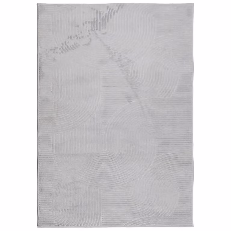 Berkfield Home IZA Scandinavian Style Geometric Short Pile Rug in Grey, W: 160 cm x L: 230 cm