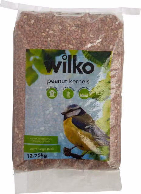 wilko Wild Bird Peanut Kernels, 12.75kg