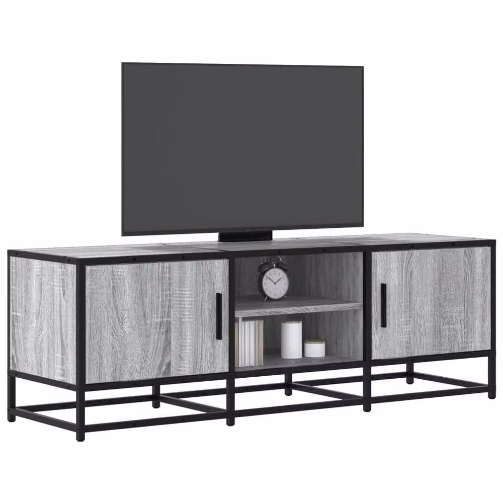 Berkfield Home Industrial TV Cabinet in Grey Sonoma, W/D/H: 120 x 35 x 41 cm – 2
