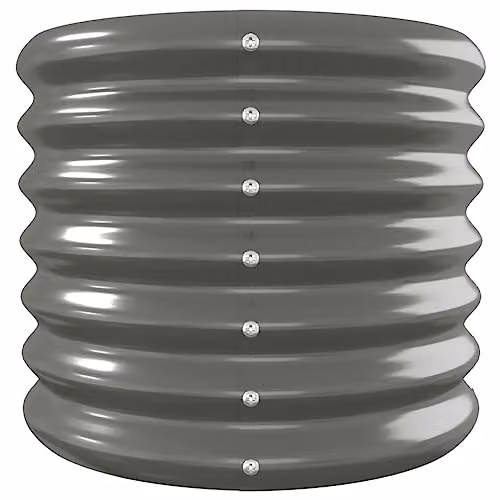 vidaXL Grey Galvanised Steel Garden Raised Bed W/D/H: 332 x 40 x 36 cm – 3