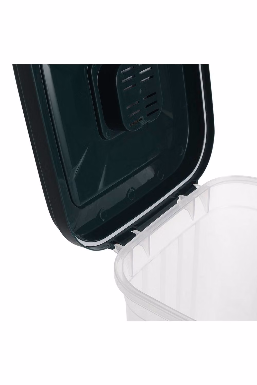 Garden Sanctuary Large Capacity Food Storage Container in Transparent Plastic with Silicone Clip – 3