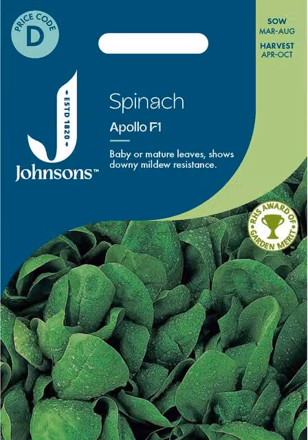 Johnsons Seeds Apollo Spinach Seeds