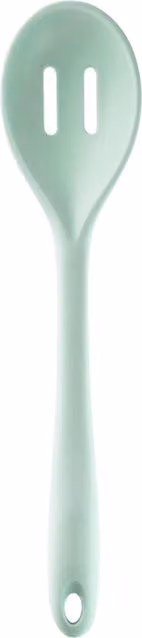 Orsina Sage Green Silicone Slotted Spoon with Stainless Steel Core