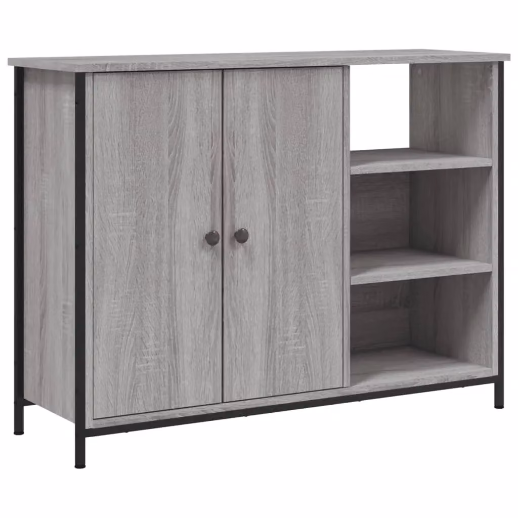 Berkfield Home Grey Sonoma Sideboard, W/D/H: 100 x 33 x 75 cm – 2