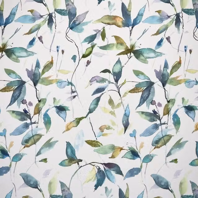 Terrys Lago Outdoor UV Water Resistant Printed Fabric in Turquoise, Blue and Multicolour