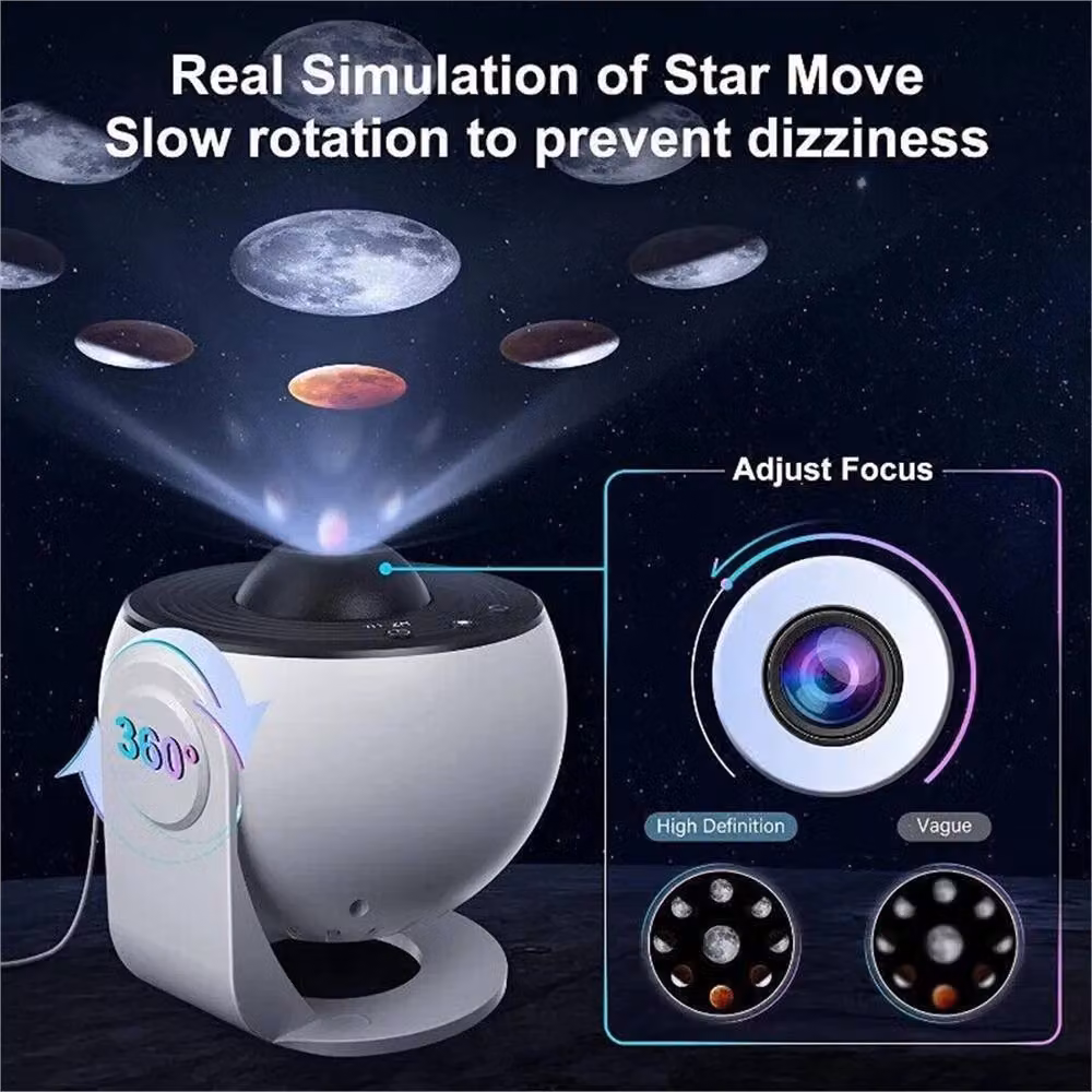 Nordara Planetarium Starry Sky Projector Night Light in White – 3