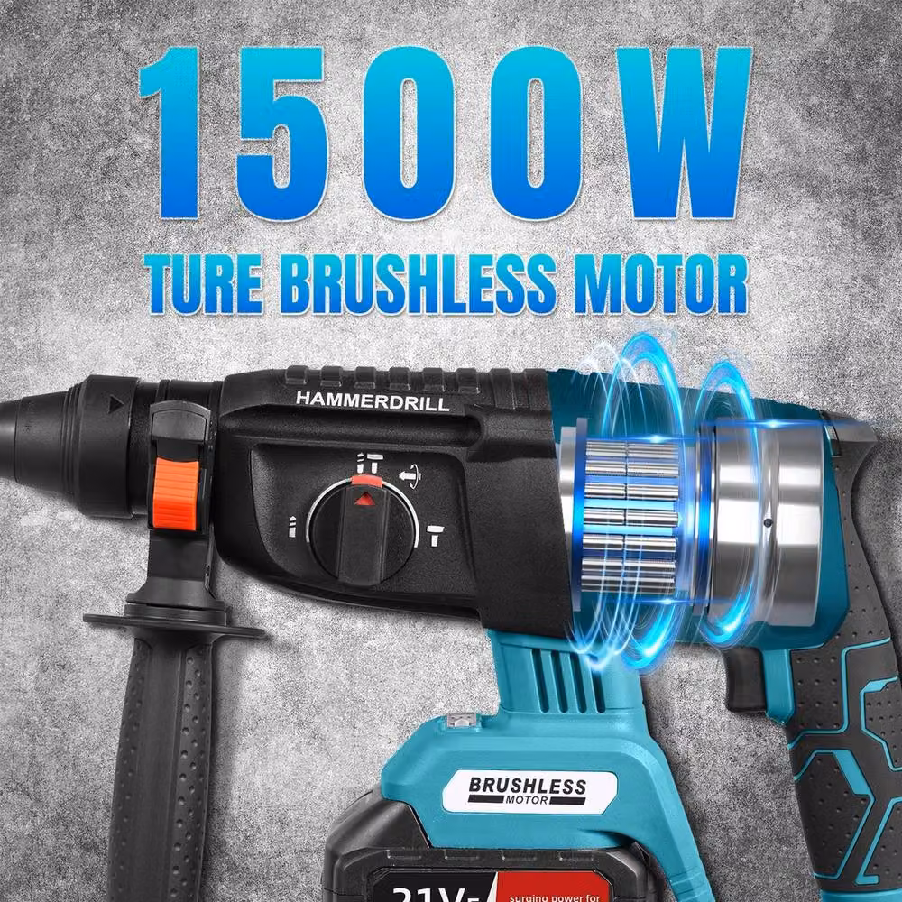SPETLEK Heavy Duty Electric Impact Hammer in Turquoise, W: 520 mm – 5