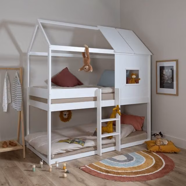 Noa and Nani Luka Treehouse Midsleeper Bed in White