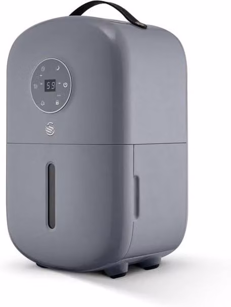 Swan 5L Dehumidifier in Grey with Hygrostat and Sleep Mode – 1