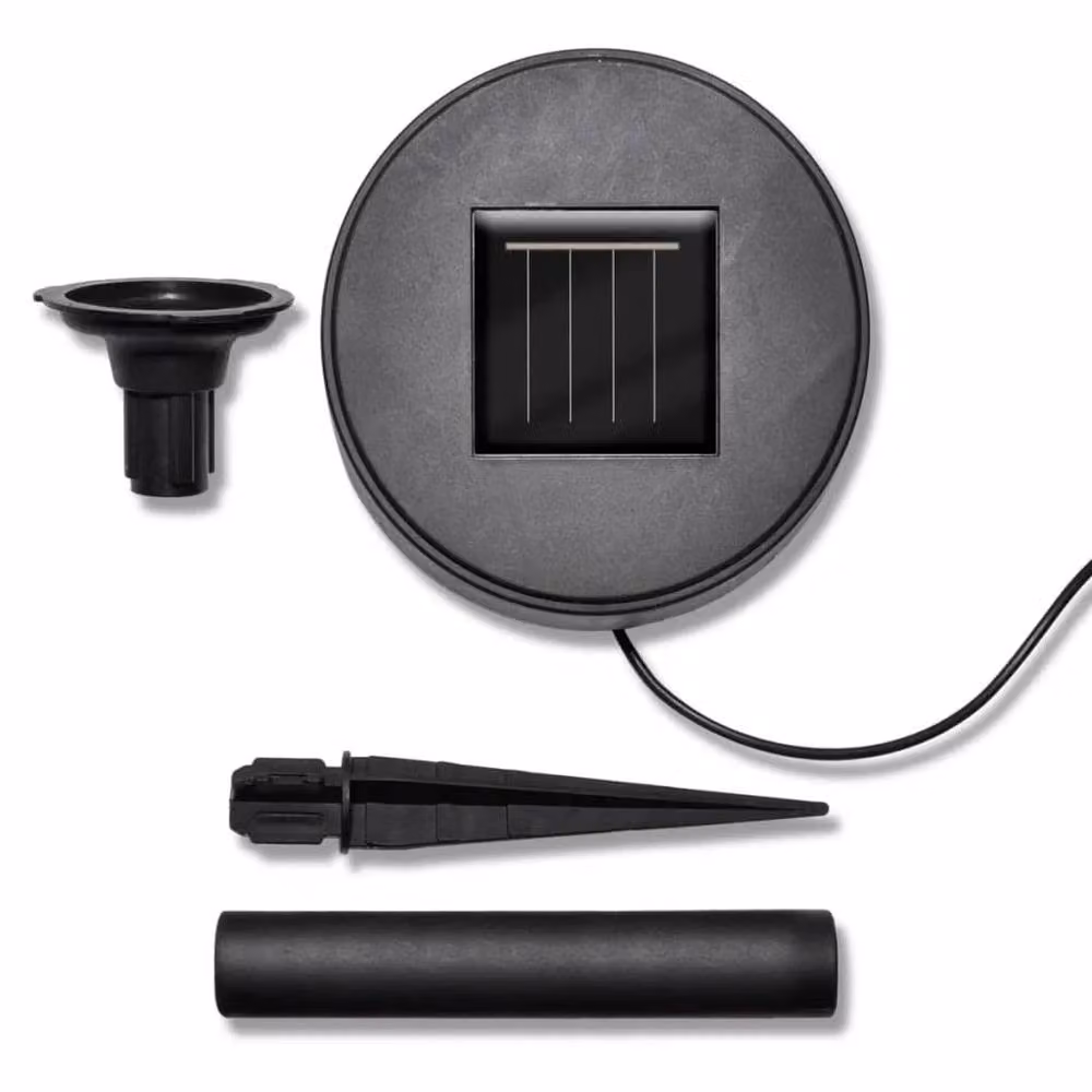Berkfield Home Solar Bowl 3 LED Garden Lights with Ground Spikes and Solar Panel in White – 3