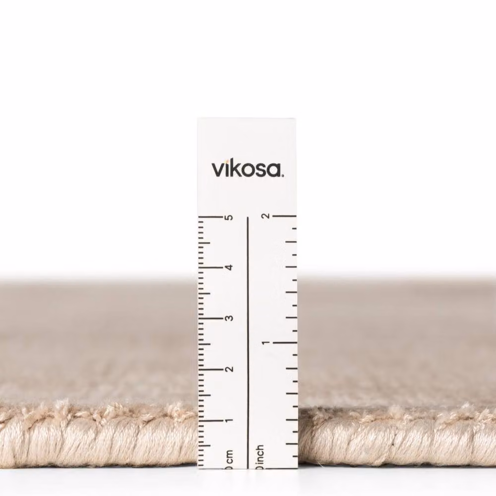 Vikosa Jane Beige Viscose Soft Plain Rug, W/D: 120 x 180 cm – 5