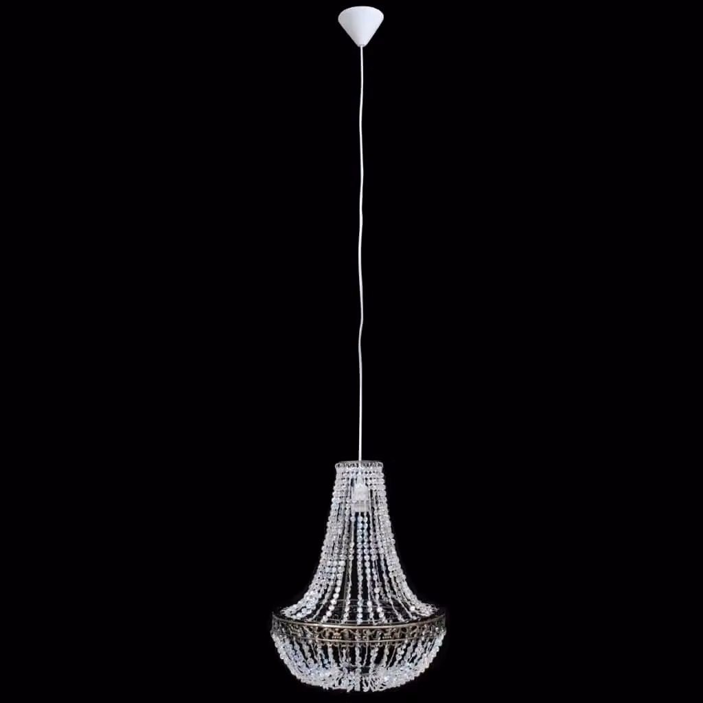 Berkfield Home Black Crystal Pendant Chandelier W: 36.5 cm, H: 46 cm – 3