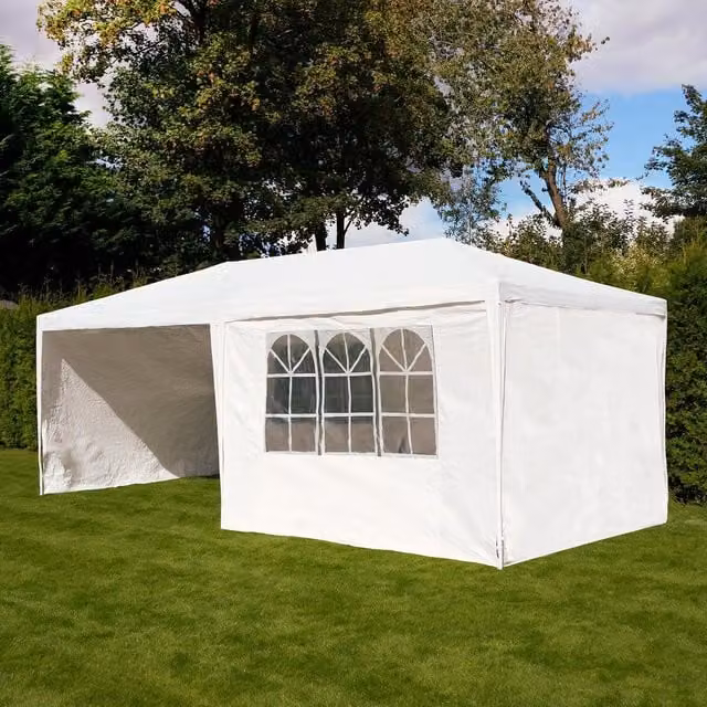 OHS White Outdoor Garden Party Pop Up Gazebo
