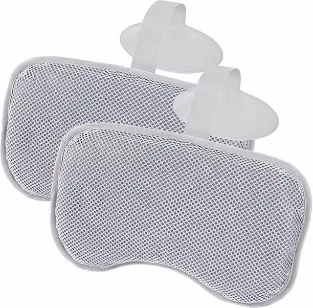 VOGREX Contoured Neck and Head Support Cushion for Lay-Z-Spa Hot Tubs in Grey
