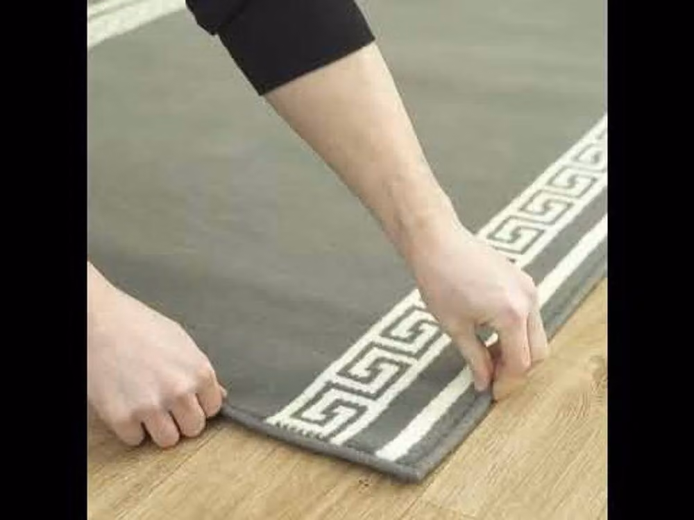 runrug Key Hallway Runner Rug, Grey, W: 100 cm, L: 390 cm – 6