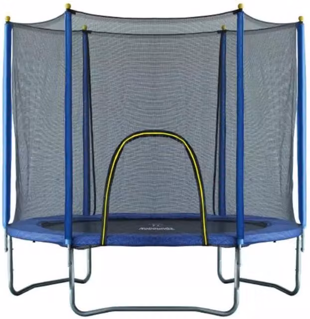 NoBoundz Blue 6ft Garden Trampoline with Safety Net Enclosure