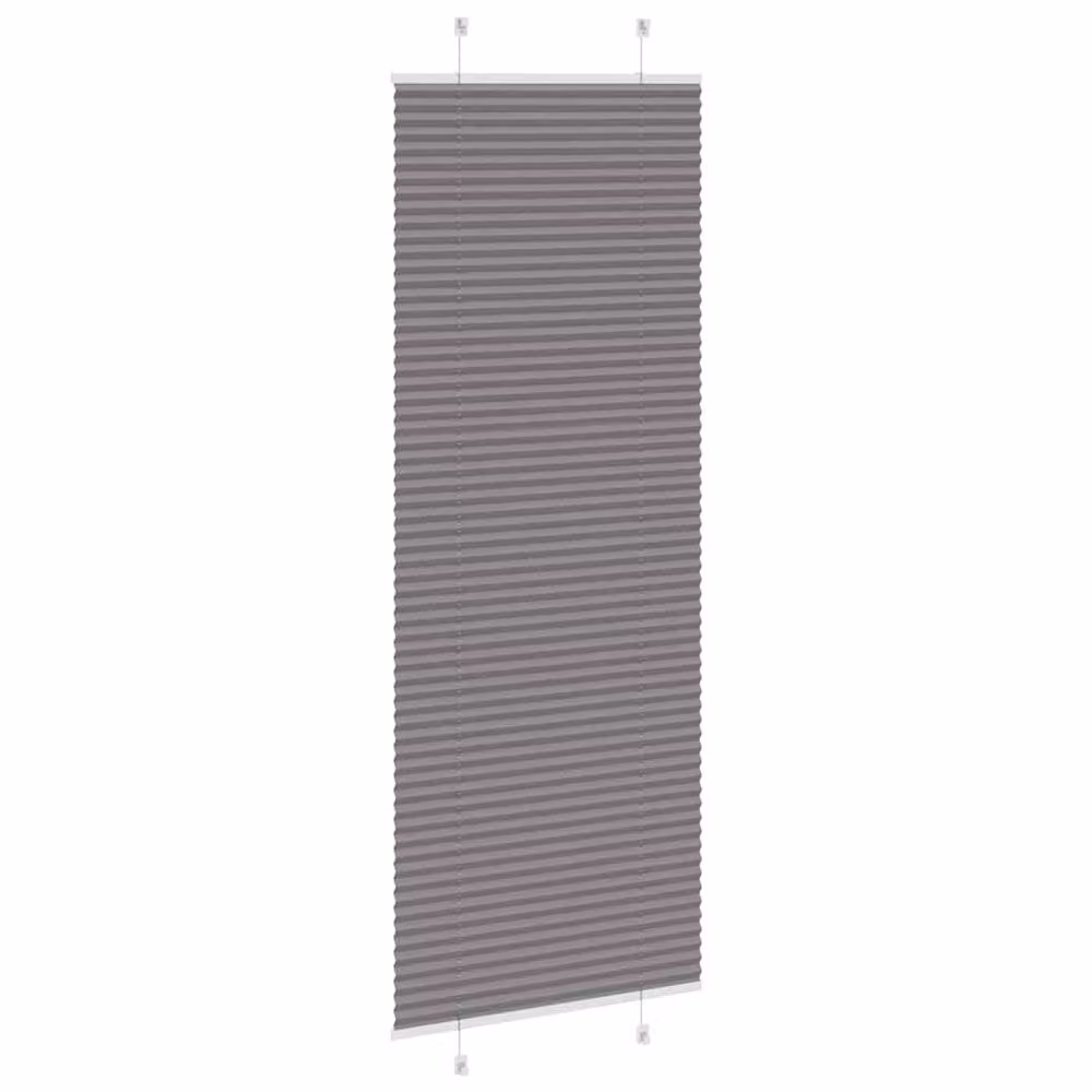 Berkfield Home Single Pleat Blind in Anthracite Grey, Polyester, W: 80 cm, H: 200 cm – 2