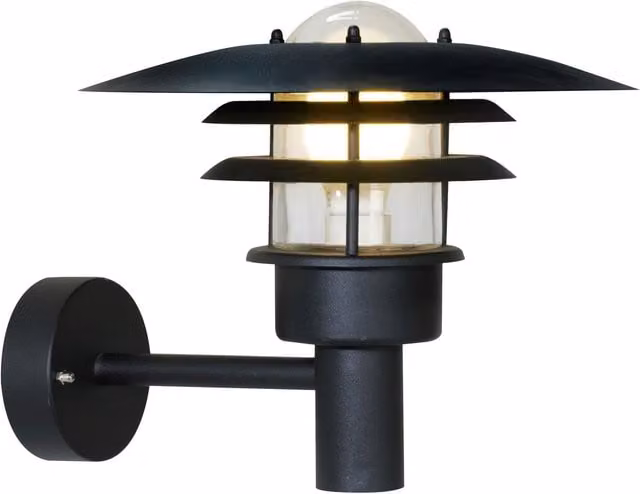 Nordlux Lønstrup Outdoor Wall Light Black Metal E27 IP44