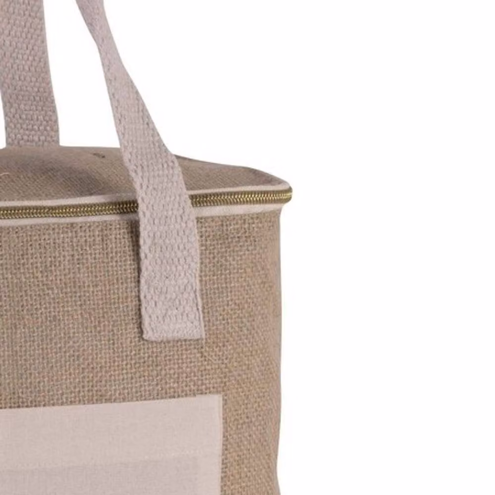 Kimood Large Jute Cool Bag in Beige – 2