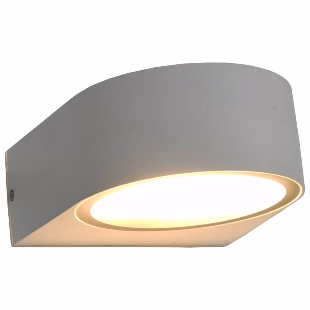Berkfield Home Round LED Outdoor Wall Lights, 2 Pack, White – 2