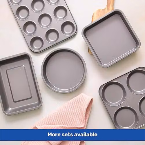 Betterware Essentials Non-Stick Rectangular Roasting Tin in Silver and Grey, 25 cm – 6