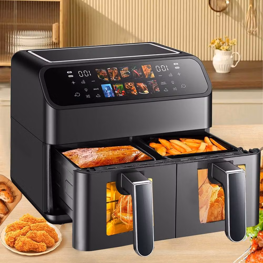 VOGREX 12L Dual Zone Air Fryer in Black – 3