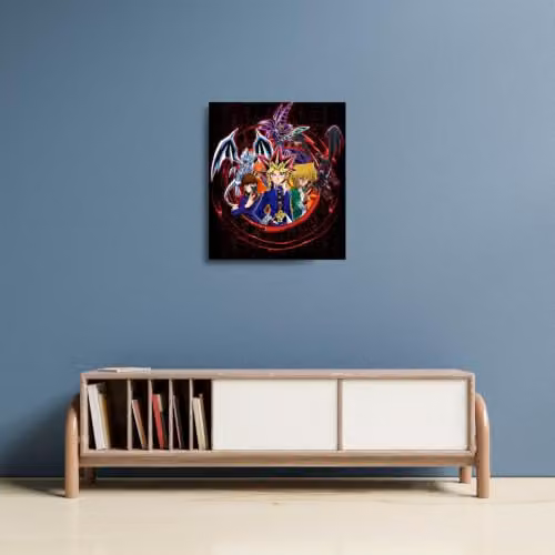 Fanattik Yu-Gi-Oh! Limited Edition Blue Art Print, Multicolour, W: 36 cm, H: 28 cm – 2