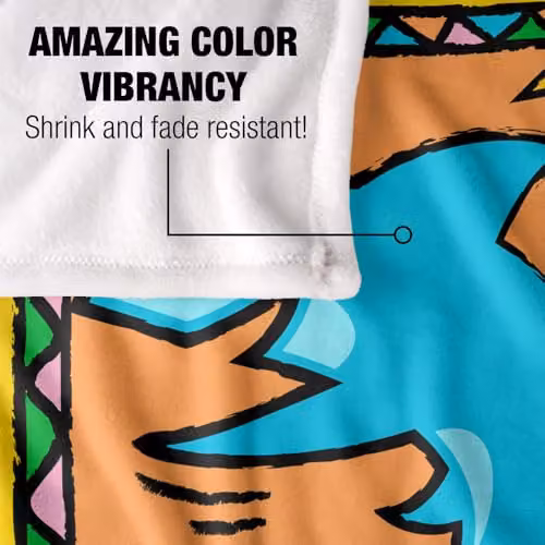 LOGOVISION Shark Week Television Series Soft Fleece Blanket, Multicolour, W: 152 cm, D: 127 cm – 3