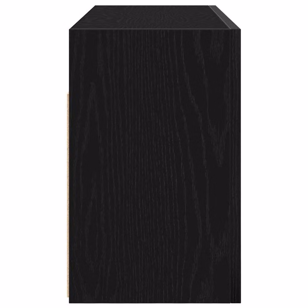Berkfield Home Black Decorative Bathroom Wall Cabinet W: 80 cm, D: 25 cm, H: 40 cm – 4
