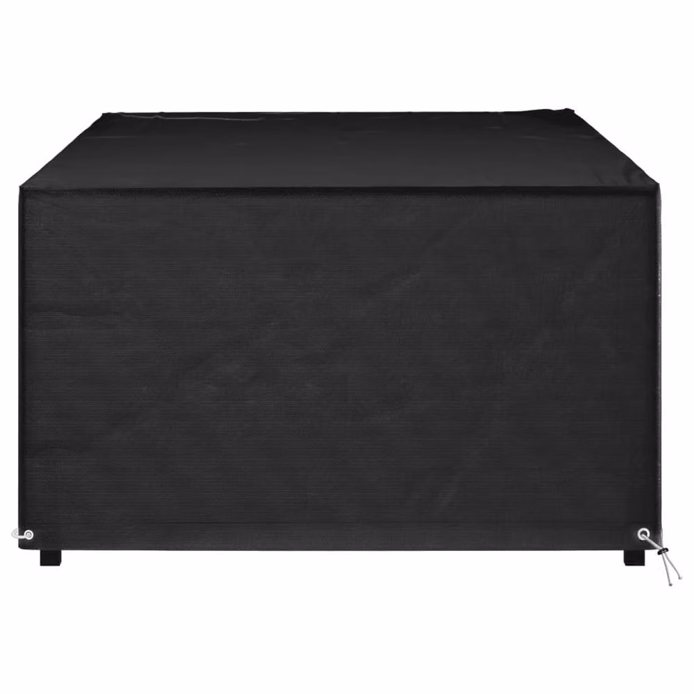 Berkfield Home Durable Rectangular Garden Furniture Cover with 12 Eyelets, Black, W/D/H: 213 x 132 x 75 cm – 3