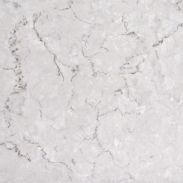 YoL White and Grey Marbled Stone Look Vinyl Floor Tiles, 16 Pack