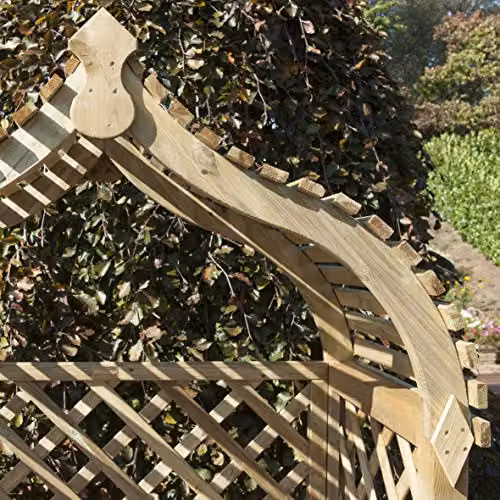 Rowlinson Jaipur Arbour Double Seat in Brown, W: 133 cm, H: 207.5 cm, D: 80 cm – 5