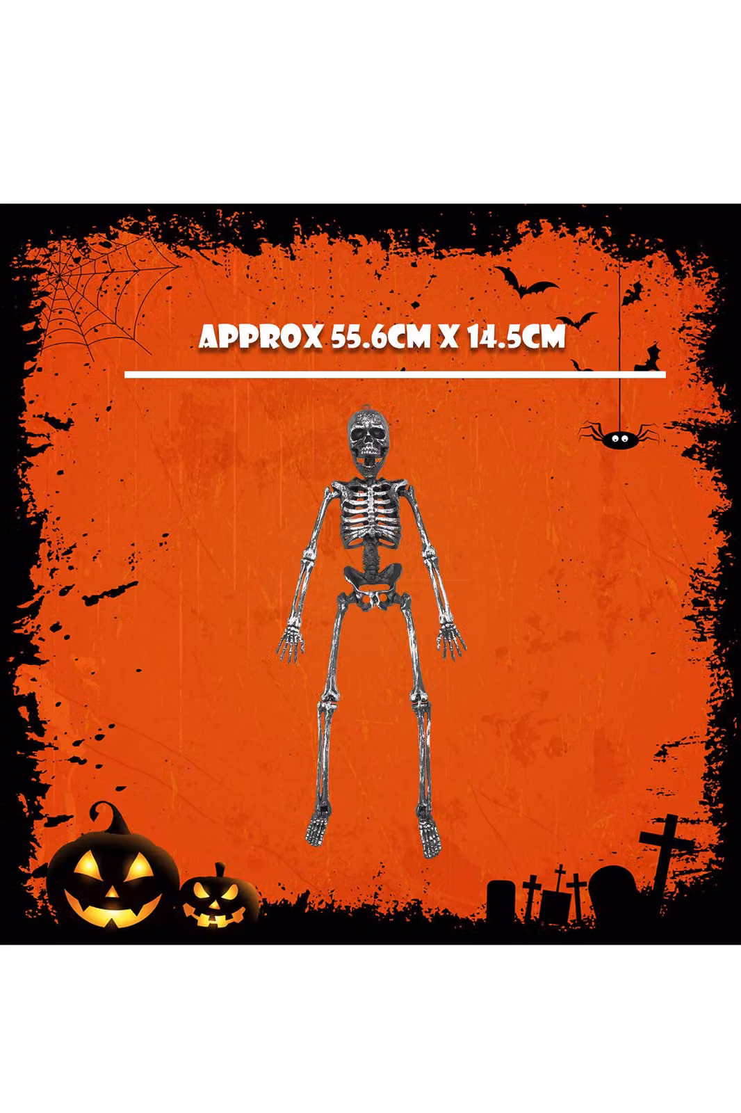 VFM e-Store Hanging Skeleton Decoration for Halloween Parties in Silver – 2