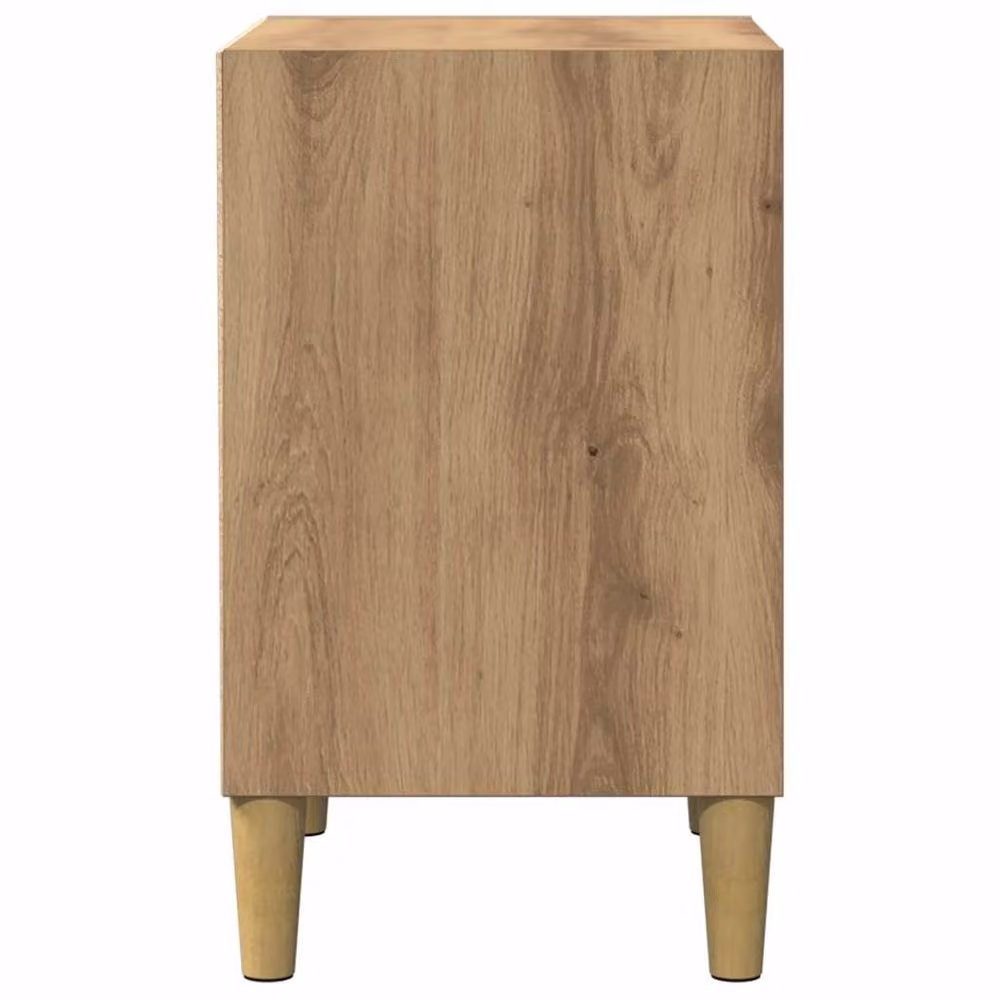Berkfield Home Artisan Oak Bedside Cabinet in Brown, W/D/H: 40 x 30 x 50 cm – 4