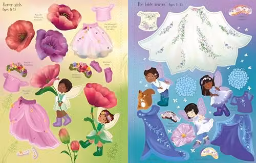 Usborne Sticker Dolly Dressing Fairy Weddings Multicolour Sticker Book – 2