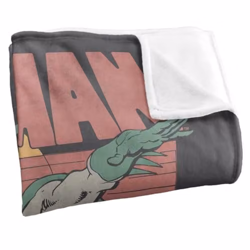 LOGOVISION Batman 70s Retro Silky Touch Super Soft Fleece Throw Blanket, Multicolour, W: 152.4 cm x L: 127.0 cm – 2