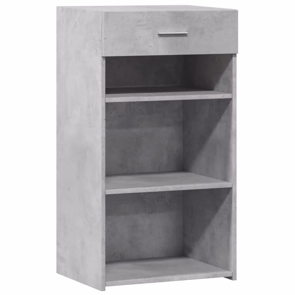 Berkfield Home Modern Sideboard in Concrete Grey, W/D/H: 50 x 42.5 x 93 cm
