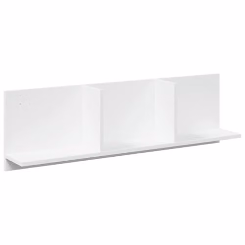 vidaXL White MDF Wall Cabinet W: 100 cm, D: 30 cm, H: 16.5 cm