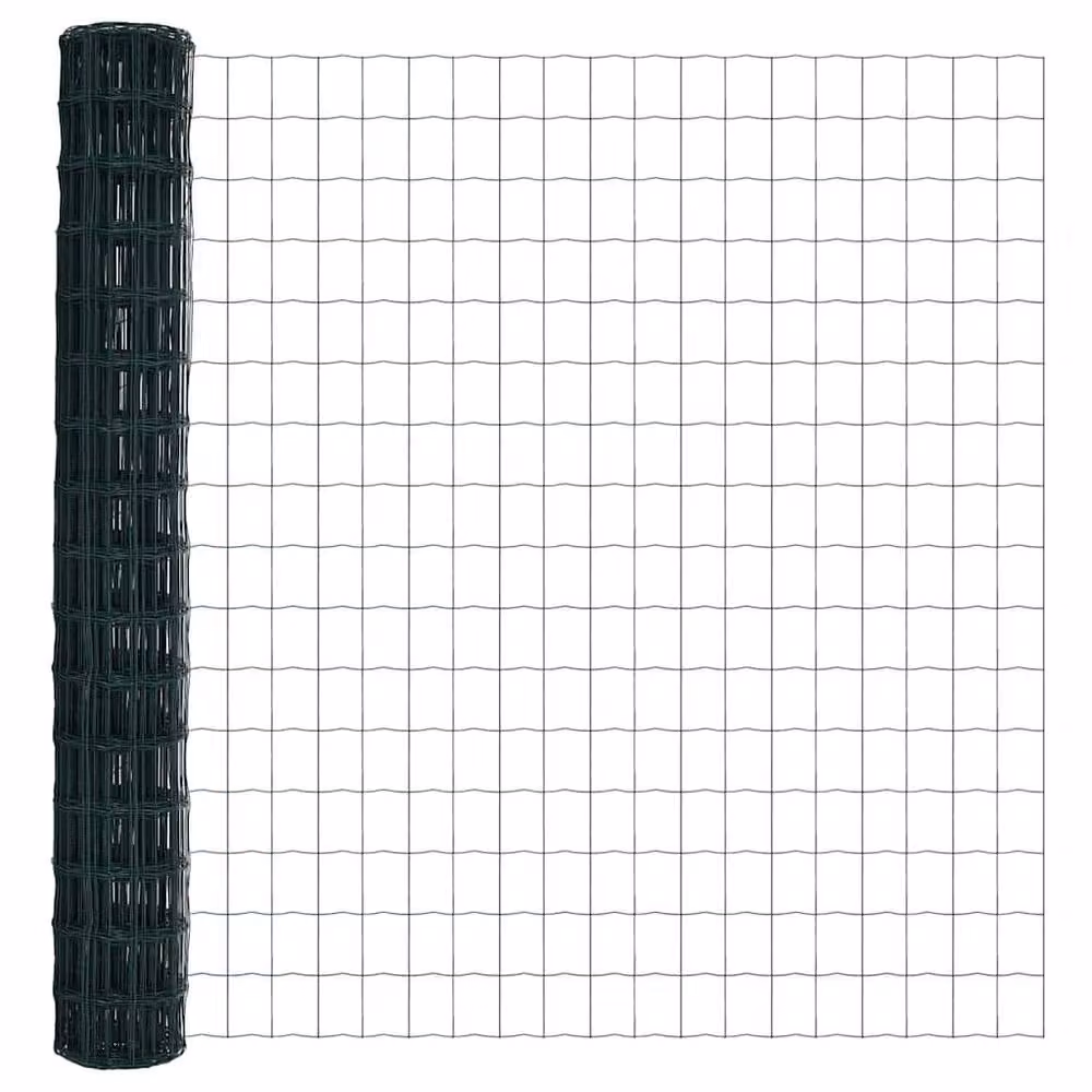 Berkfield Home Euro Fence Green PVC-Coated Steel Fencing, H: 1.6 m x W: 10 m – 3