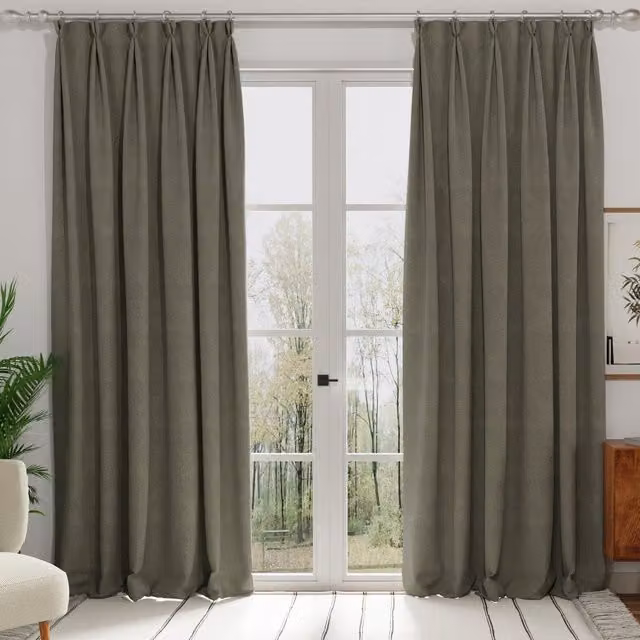 Terrys Modena Made to Measure Blackout Fabric Panel Curtain in Grey