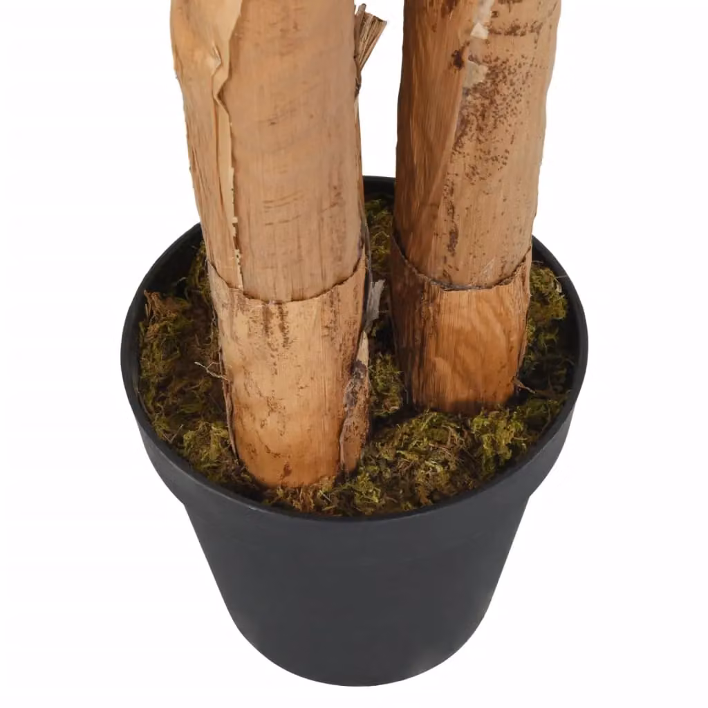 Berkfield Home Artificial Banana Tree with 9 Leaves, Green, Height: 120 cm – 3