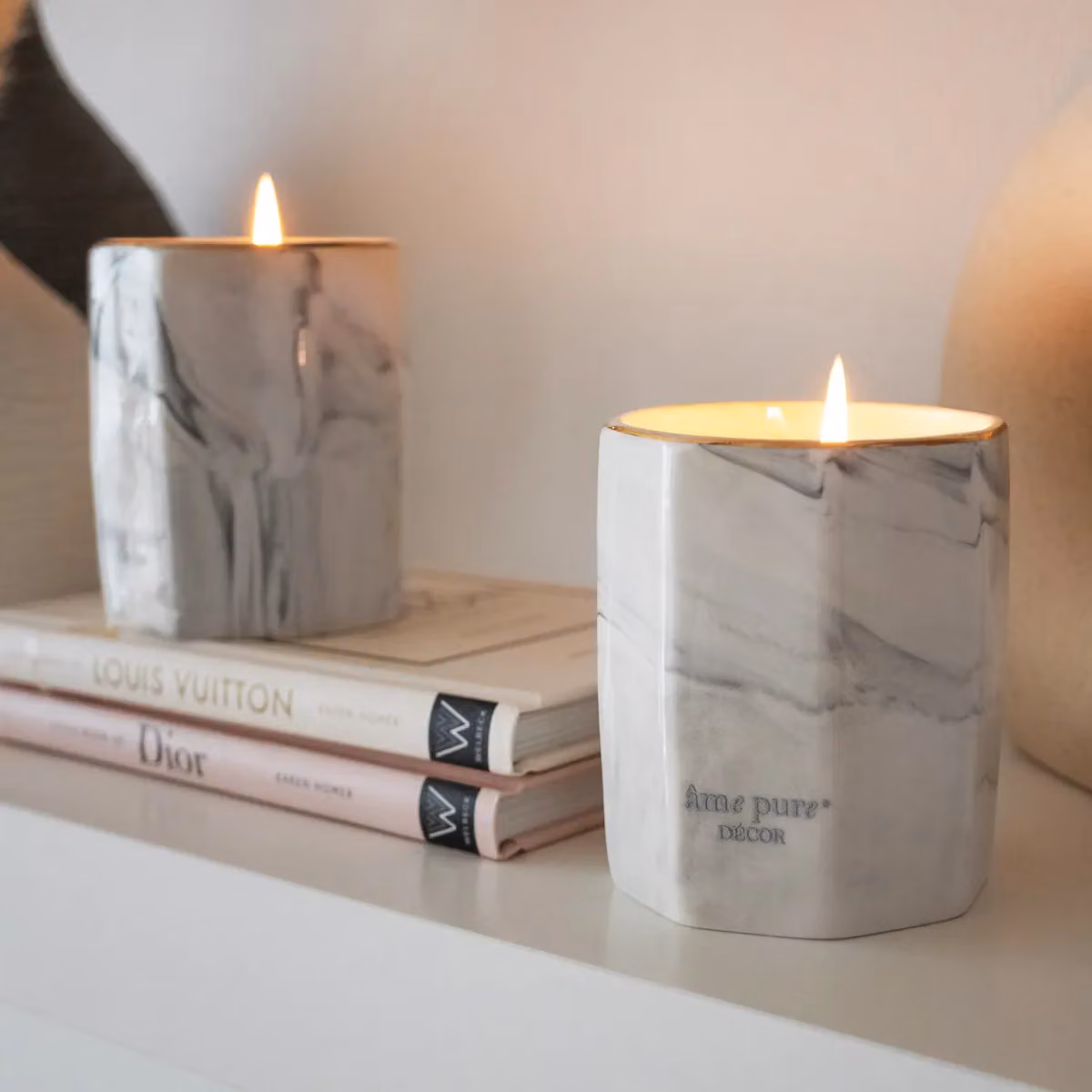 âme pure Sweet Pomegranate Soy Wax Scented Candle, White – 4