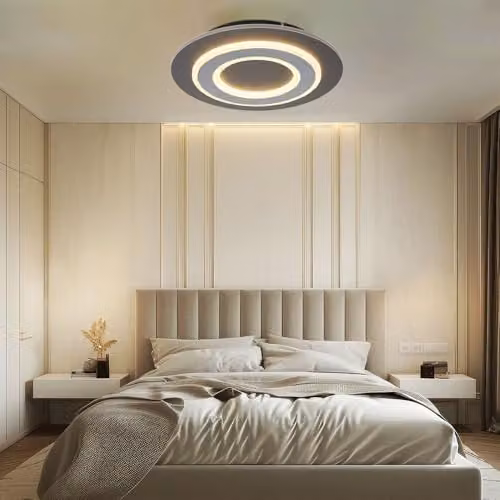 Netlighting Globo Lighting Modern Round LED Ceiling Light in Anthracite Grey, D 32 cm – 2