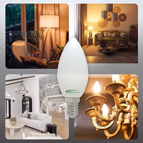 BELL Lighting E14 LED Candle Bulbs, White, Pack of 3 – 3