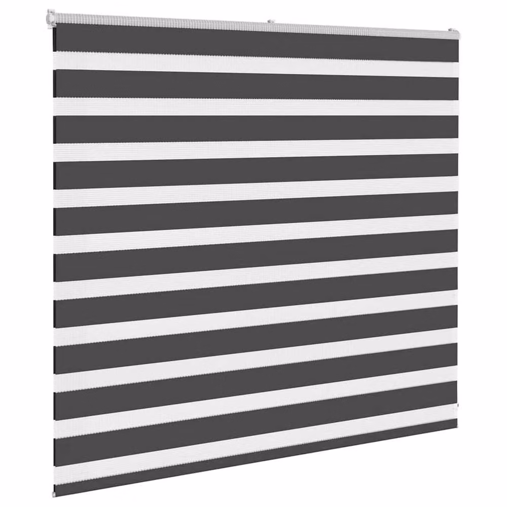 Berkfield Home Black Zebra Day and Night Blind, W: 160 cm, H: 100 cm – 3